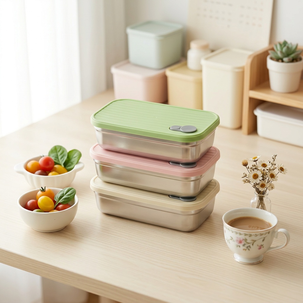 Meal Prep List - Contenitore per Pranzo in Acciaio Inox,