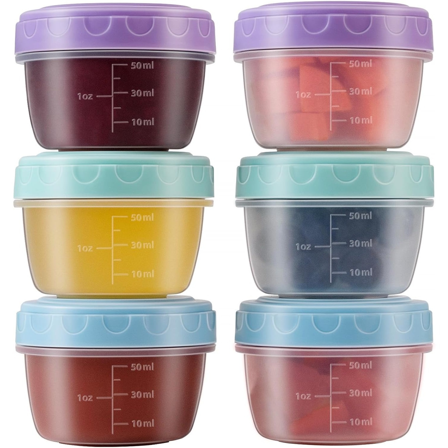 Salad Container Jar - Confezione da 1-6 contenitori da 2,7