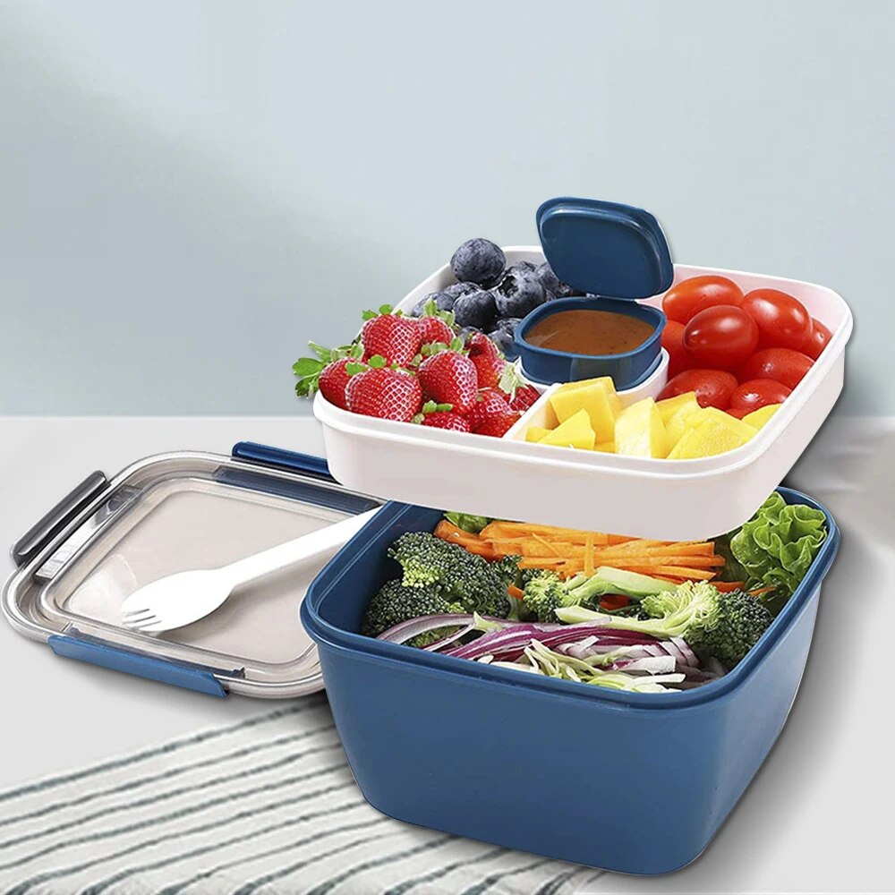 Salad Container Jar - Contenitore per pranzo portatile da 1100