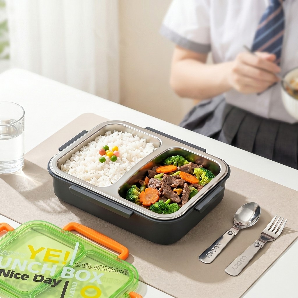 Meal Prep List - Contenitore per Pranzo in Acciaio Inox