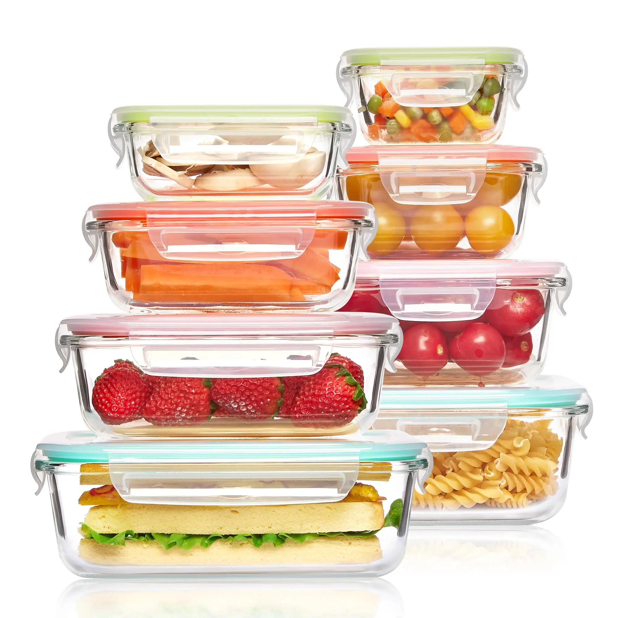 Meal Prep List - Contenitori per alimenti in vetro per