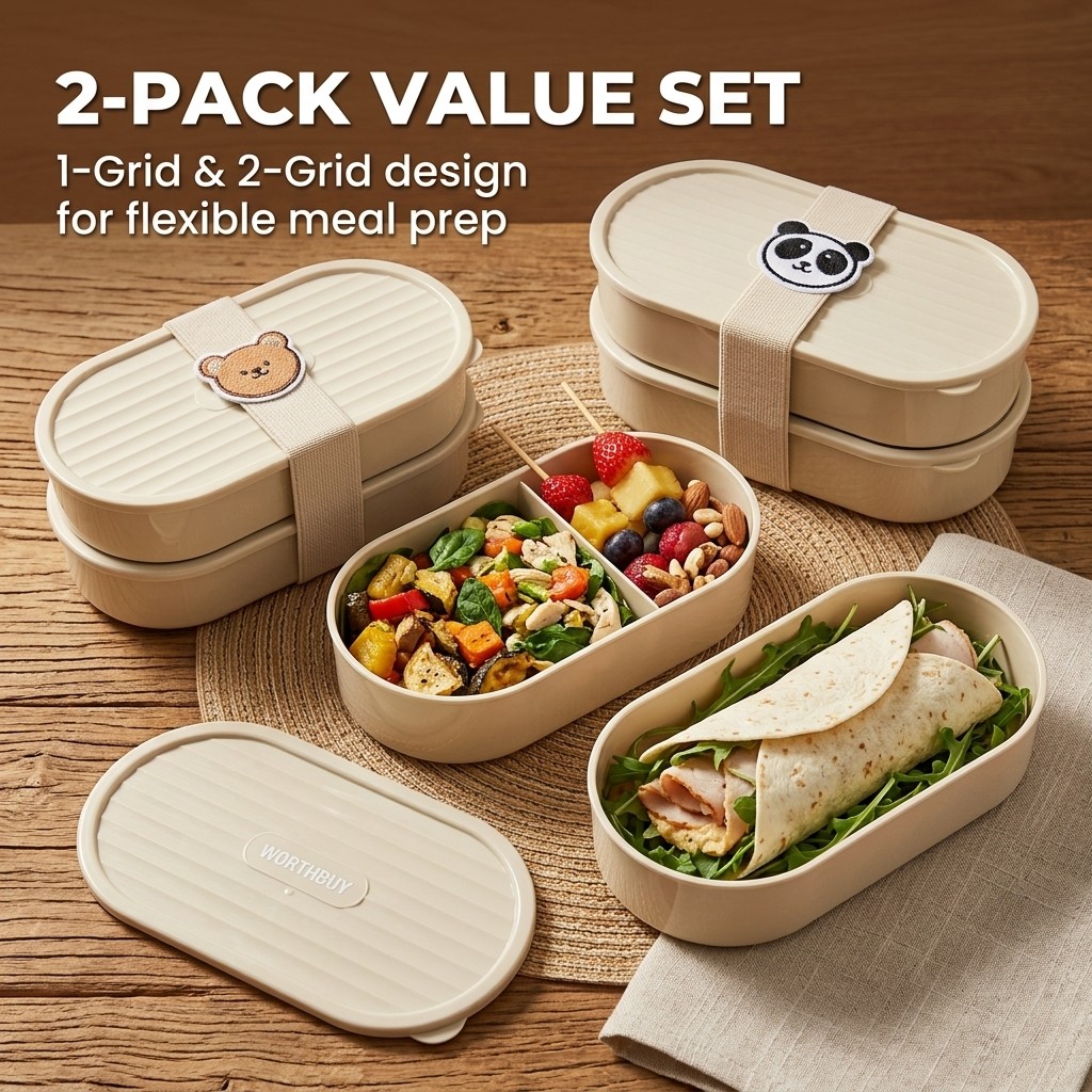 Set di 2 Contenitori per Pranz - Salad Container Jar recensione e prezzo