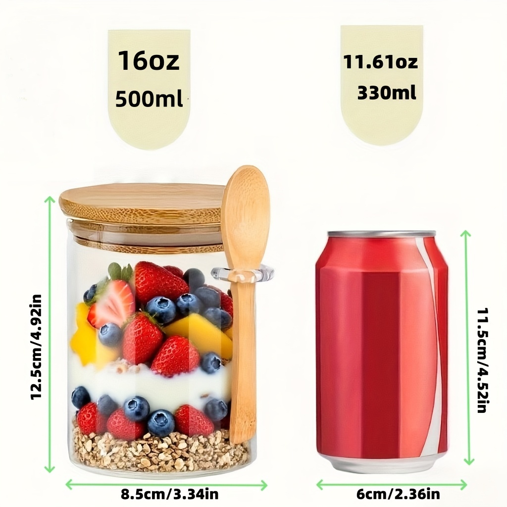 Set di 1/2/4/8 Pezzi di Tazze  - Salad Container Jar recensione e prezzo