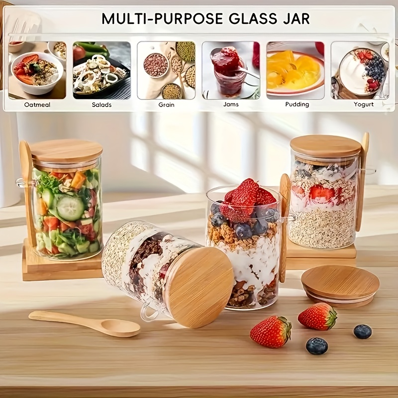 Set di 1/2/4/8 Pezzi di Tazze  - Salad Container Jar recensione e prezzo