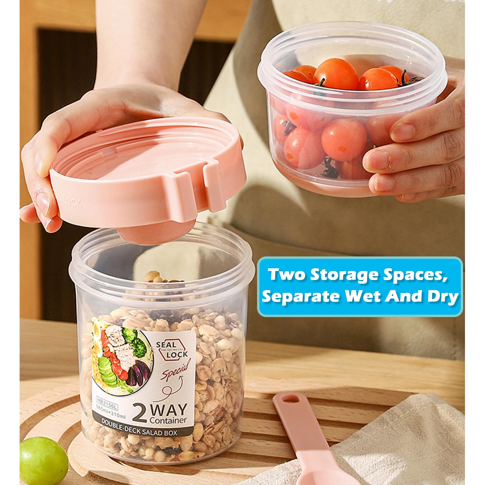 SoftAura Breakfast On The Go C - Salad Container Jar recensione e prezzo