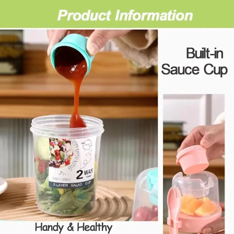Tazza per insalata portatile T - Salad Container Jar recensione e prezzo